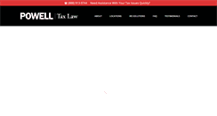 Desktop Screenshot of powelltaxlaw.com
